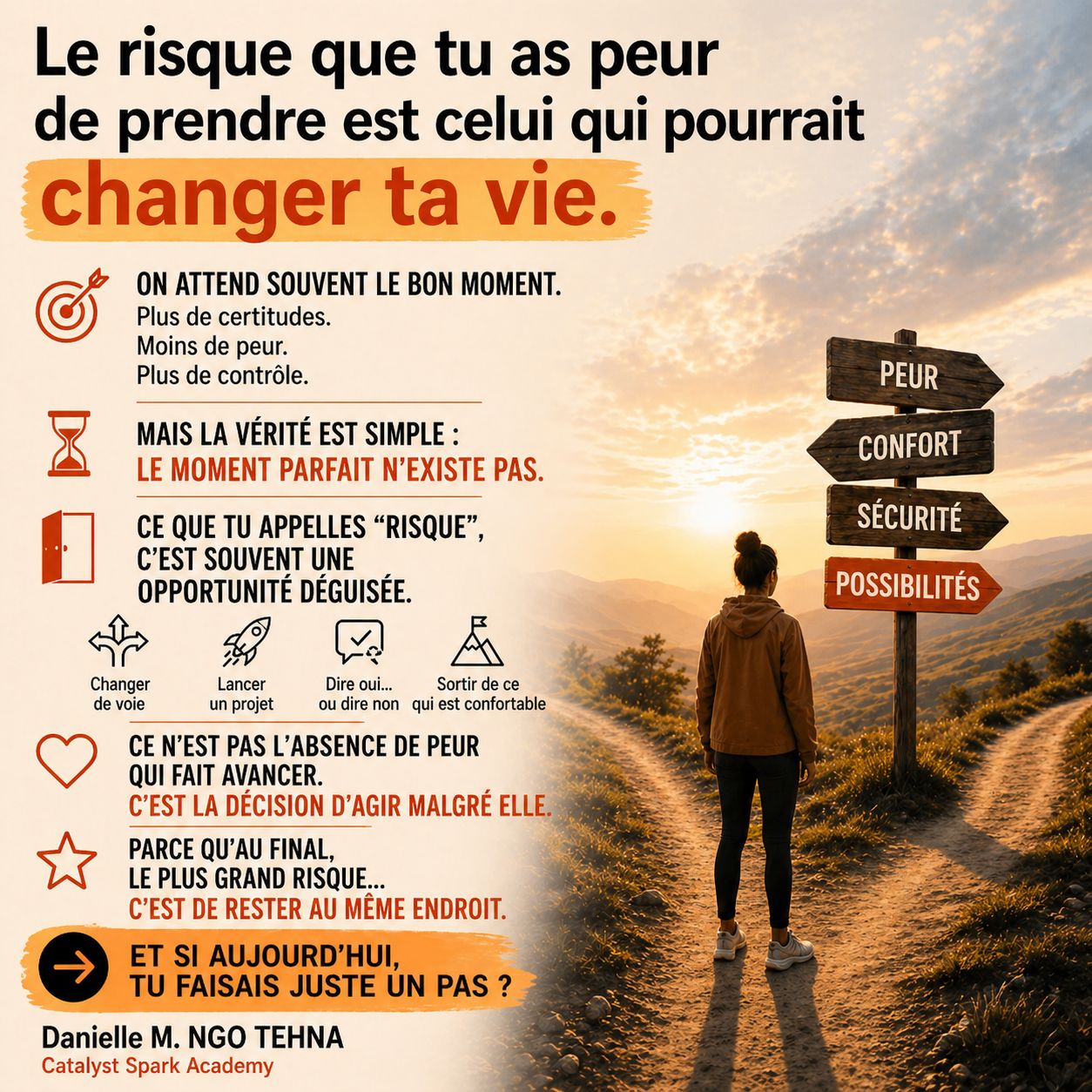 Oser prendre des risques : le premier pas vers une nouvelle vie